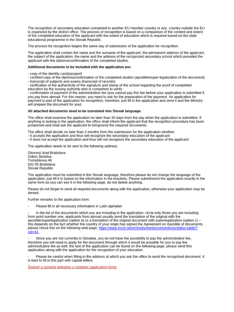 Secondary Education Recognition Process | PDF | Identity Document