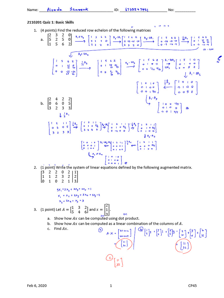 Quiz 1 Basic 661026 17369623433064-1270626-17550513674995 | PDF ...