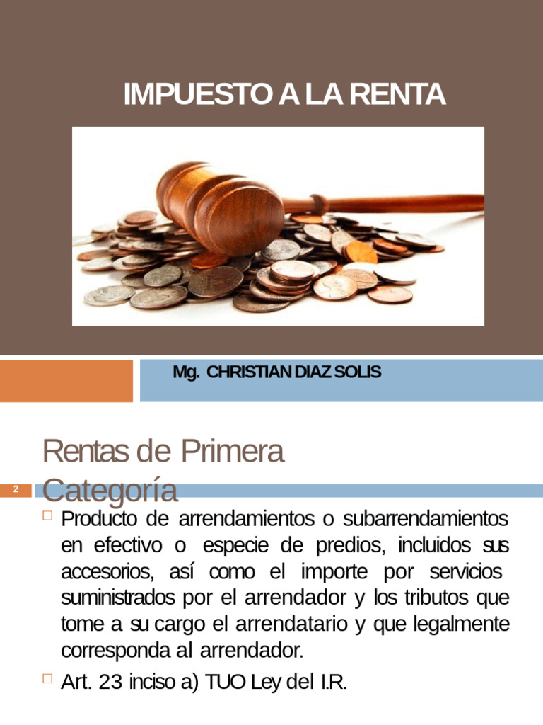 Impuesto a la Renta: Guía Completa | PDF | Impuestos | Contabilidad