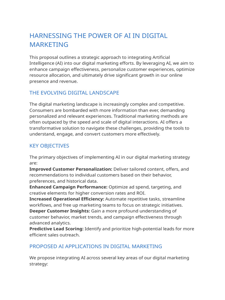 AI-Driven Strategies for Digital Marketing | PDF | Digital Marketing ...