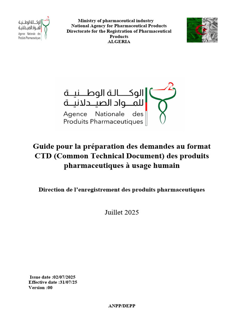 Guide de préparation des dossiers CTD | PDF | Industrie pharmaceutique ...