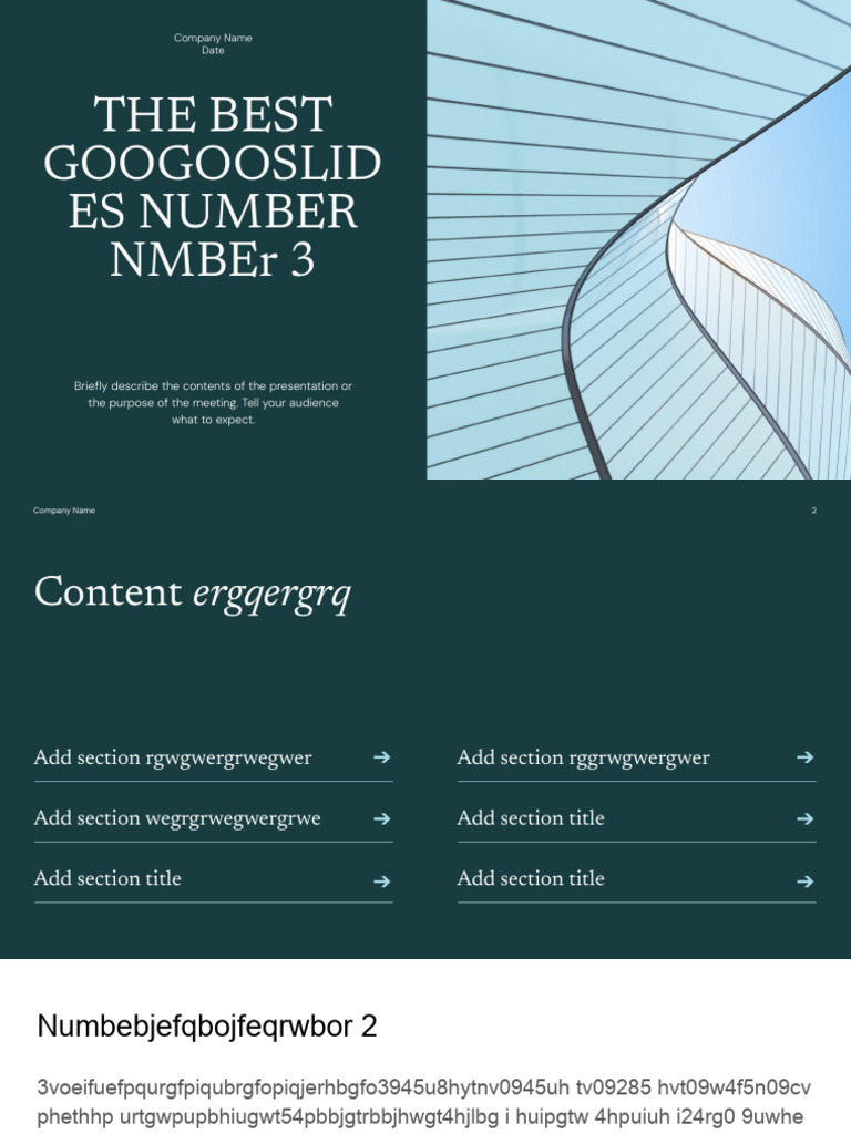 The Best Google Slide Template 3 | PDF
