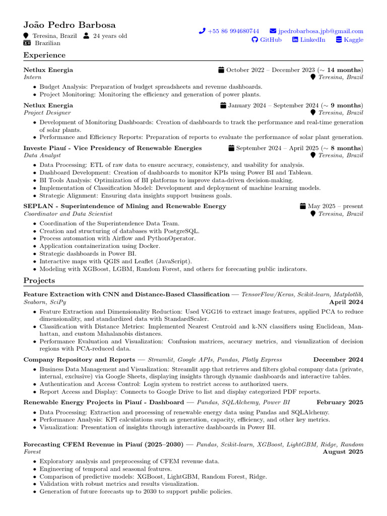 Data Scientist & Analyst in Renewable Energy | PDF | Information ...