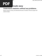 Statistics Made Easy | PDF
