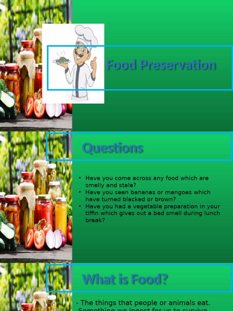 Food Preservation Techniques Explained | PDF | Food Preservation ...