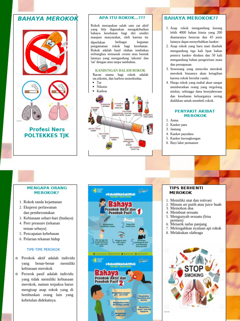 Leaflet Bahaya Merokok | PDF