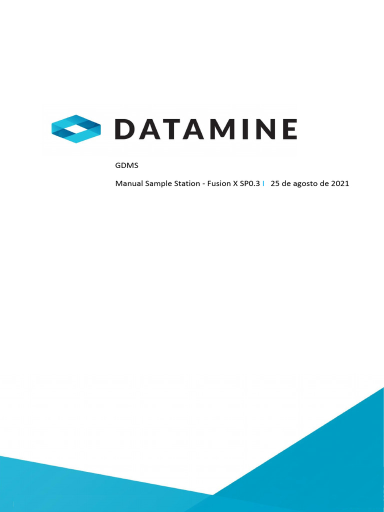 Manual do Sample Station GDMS | PDF | Janela (informática) | Bancos de ...