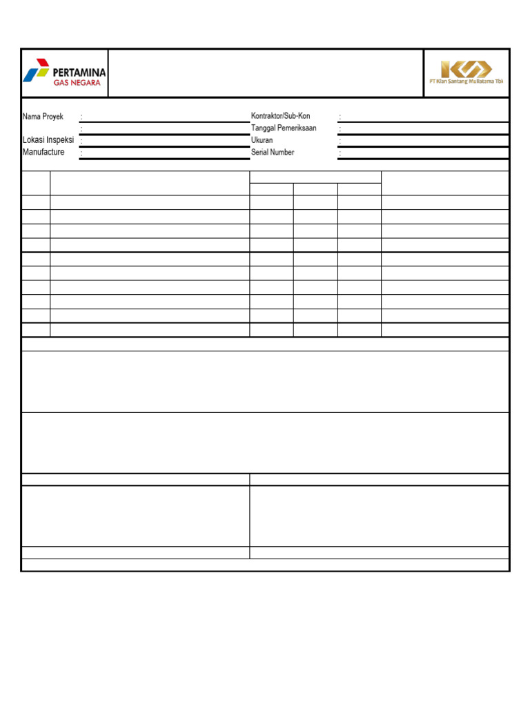Form Inspeksi Peralatan Power Tools | PDF