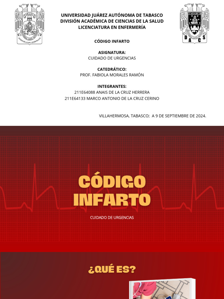 Código Infarto | PDF | Infarto de miocardio | Enfermedades y trastornos