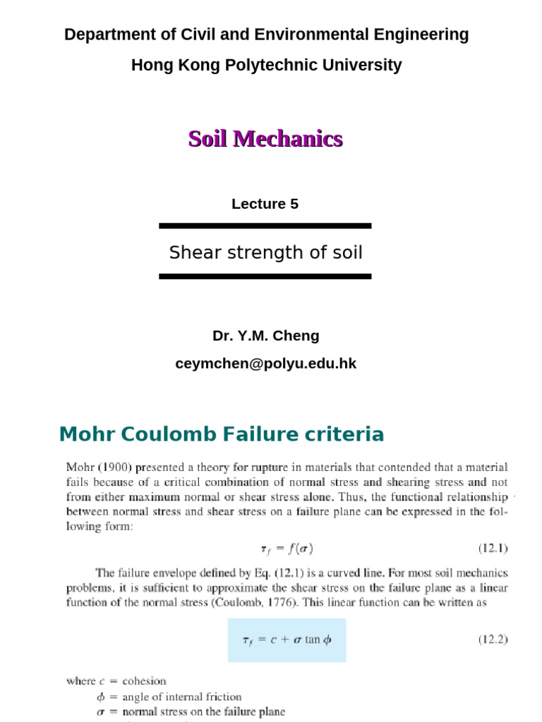 Shear Strength Testing in Soil Mechanics | PDF | Strength Of Materials ...