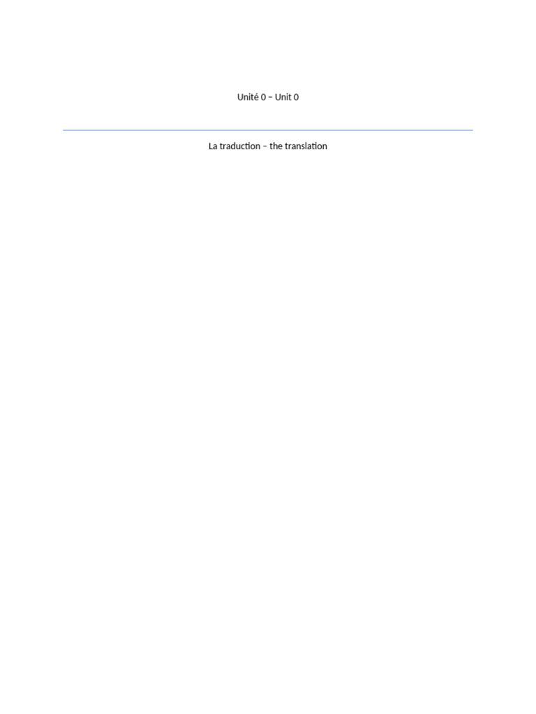 Unit 0 | PDF