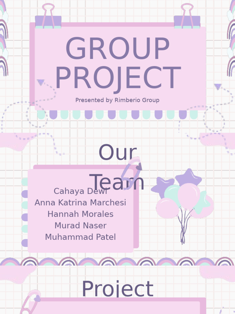 Pink Purple Cute Creative Group Project Presentation | PDF