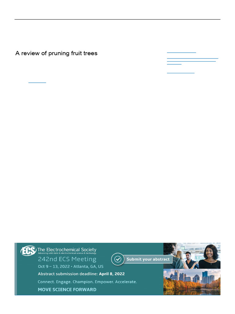 Pruning Techniques for Fruit Trees | PDF | Pruning | Trees