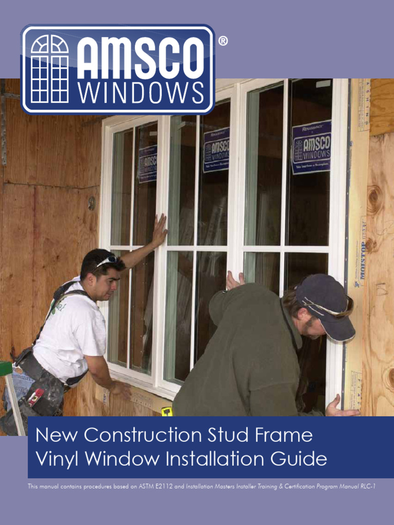 AMSCO Vinyl Window Installation Guide | PDF | Framing (Construction ...