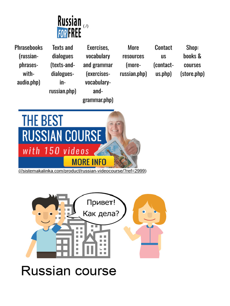 Basic Russian Lesson 1: Greetings | PDF | Grammatical Gender | Verb