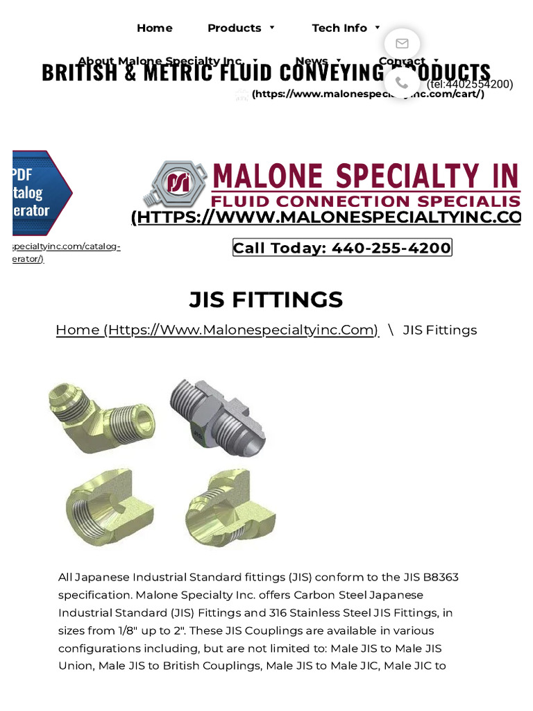 JIS Fittings: Japanese Standards Overview | PDF | Pipe (Fluid ...