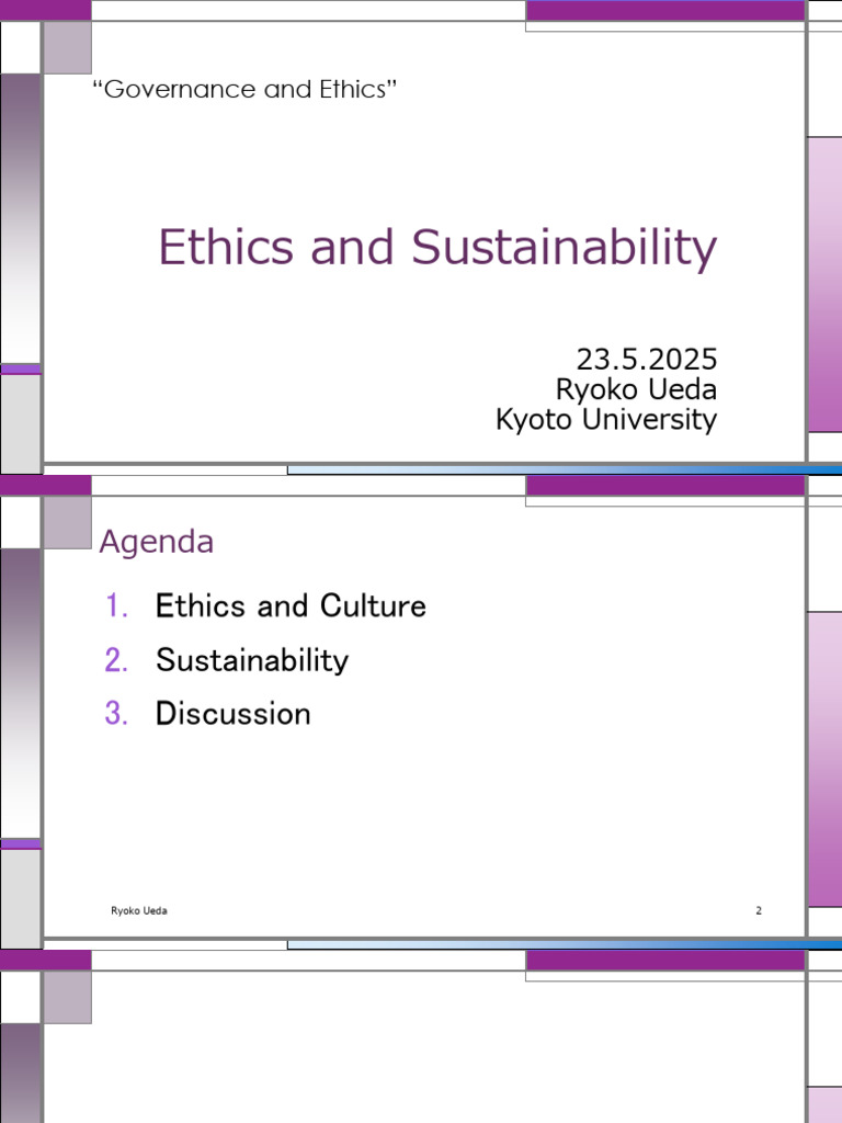 Ethics and Sustainability in Governance | PDF | Sustainability ...