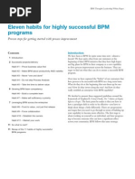 11 Habits of Highly Successful BPM Programs by IBM