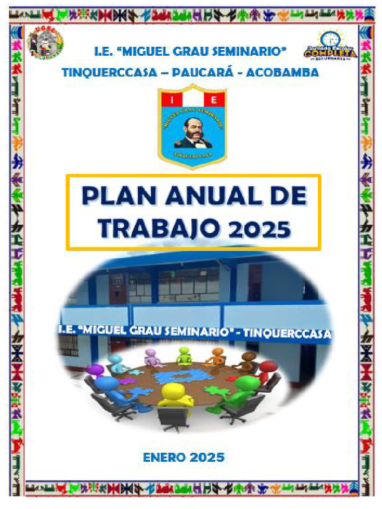 Plan Anual 2025 IE Miguel Grau Sem. Huancavelica | PDF | Plan de ...
