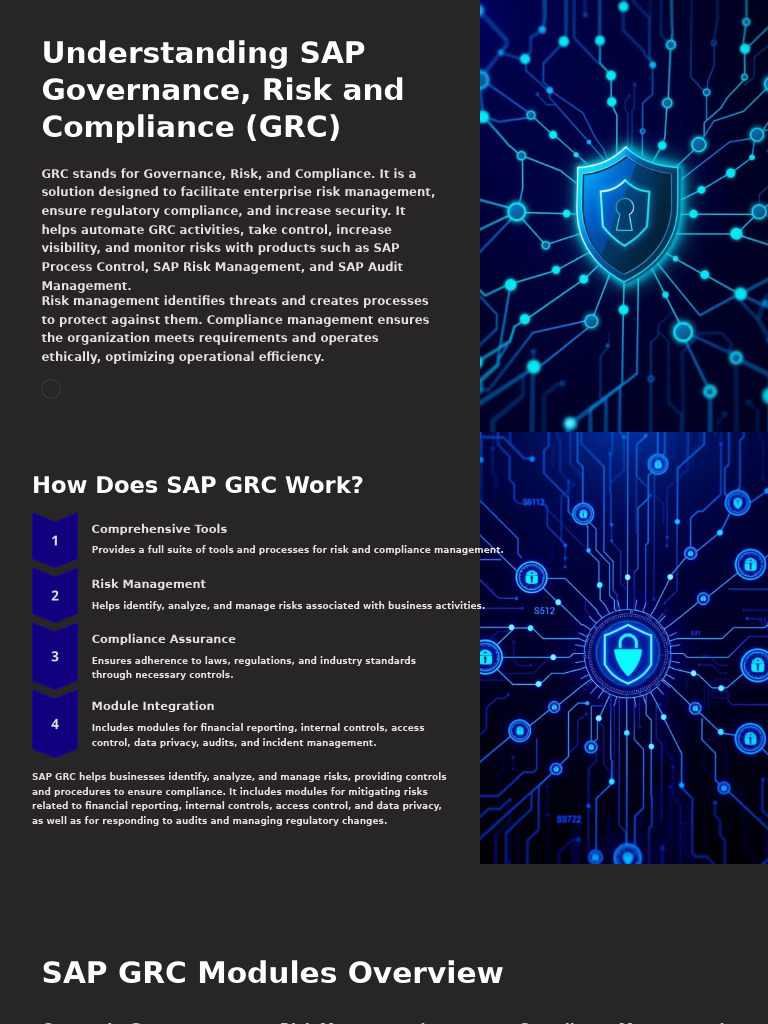 SAP GRC Modules Overview and Benefits | PDF | Regulatory Compliance ...