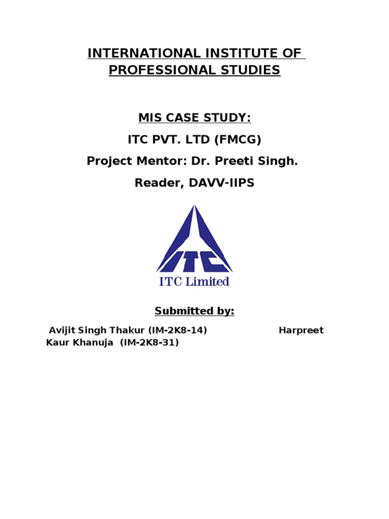 Itc diversification strategy case study pdf picture
