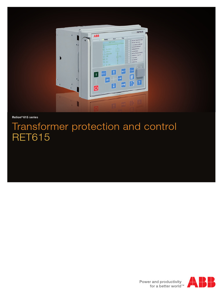 RET615 Transformer Protection IED Guide | PDF | Transformer | Electric ...