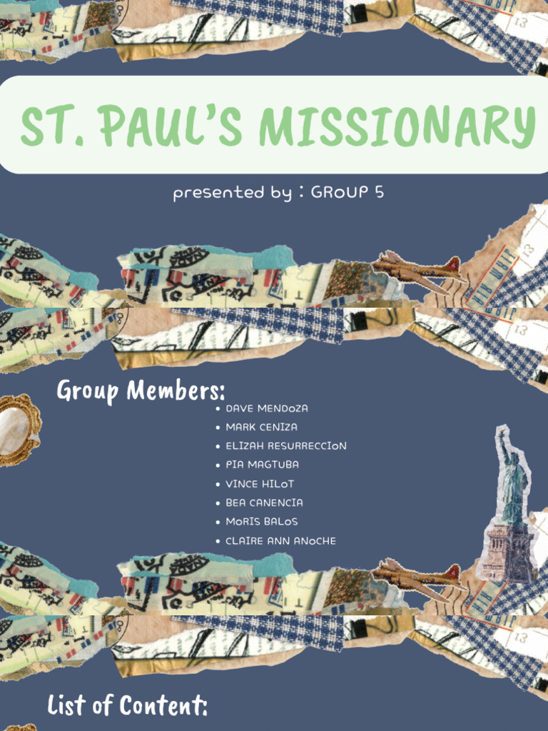 St. Paul's Missionary Journeys Explained | PDF | Paul The Apostle ...