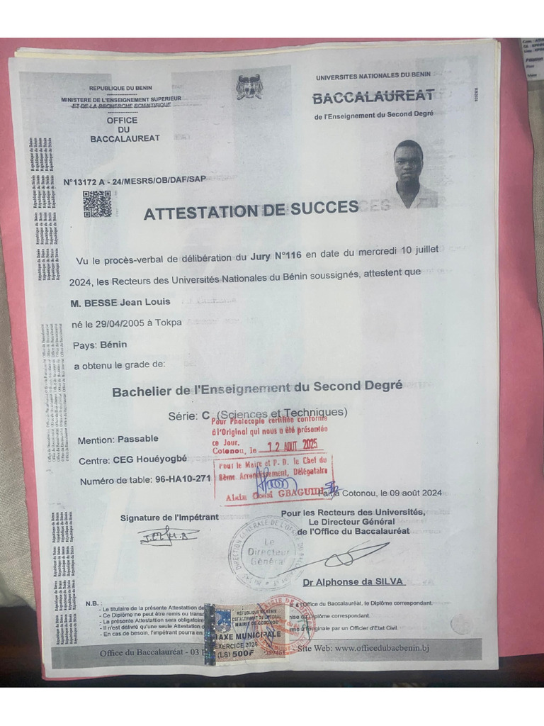 Attestation 1 | PDF