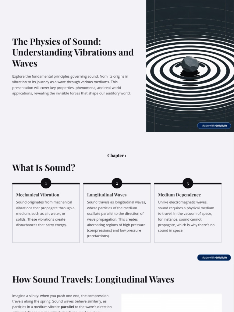 Understanding Sound Physics Principles | PDF | Sound | Waves