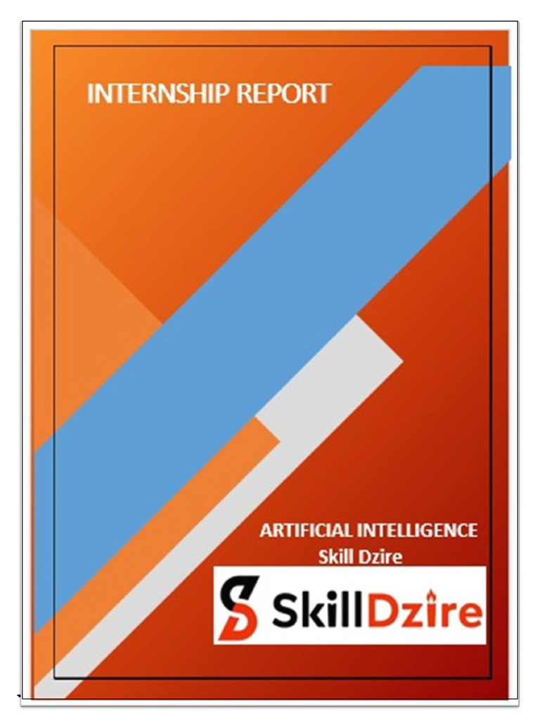 AI Internship Report by Somu Bhargavi | PDF | Artificial Intelligence ...