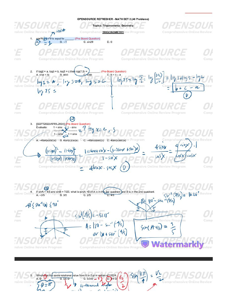 Math Lecture 2 | PDF