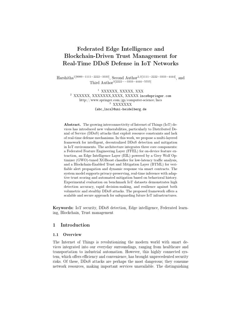 Federated Edge Intelligence and Blockchain Driven Trust Management For ...