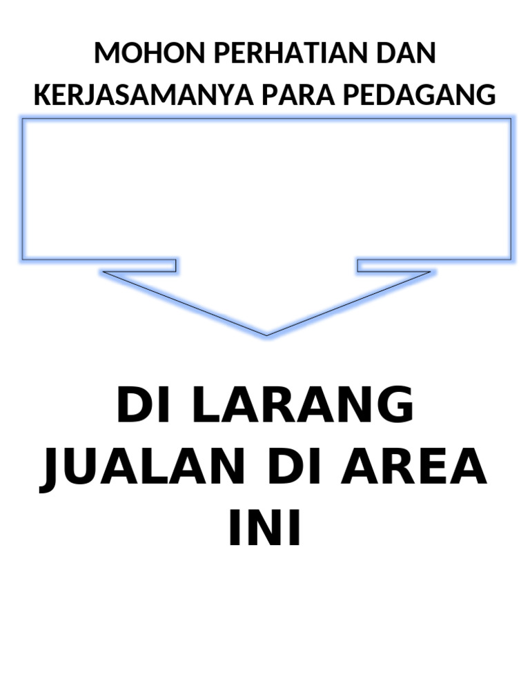 Mohon Perhatian Dan Kerjasamanya para Pedagang | PDF