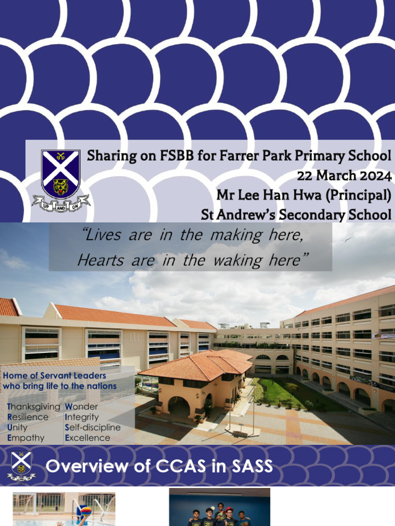 FSBB Overview for Secondary Schools | PDF | Learning