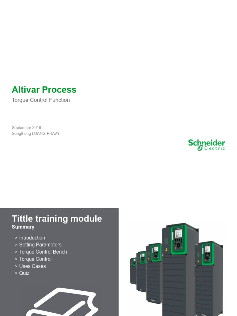 Torque Control Function Overview | PDF | Electric Motor | Alternating ...