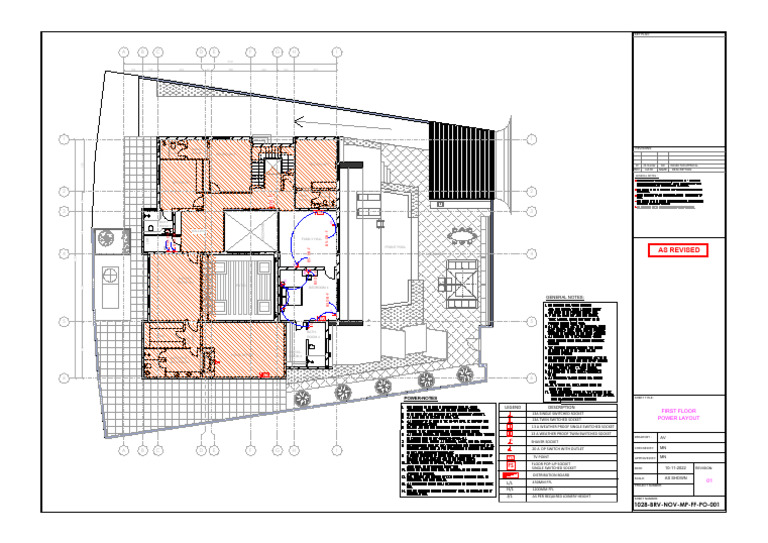First Floor Power Layout Plan | PDF | Room | Interior Design