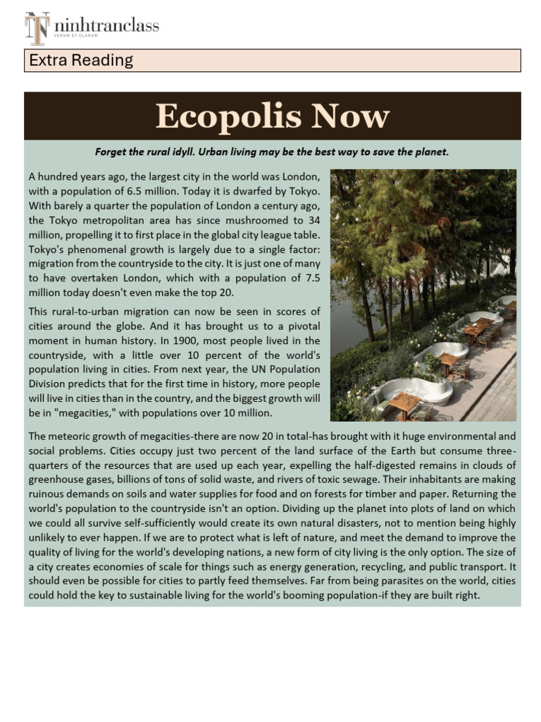 Sustainable Urban Living Solutions | PDF | City | Sustainable City