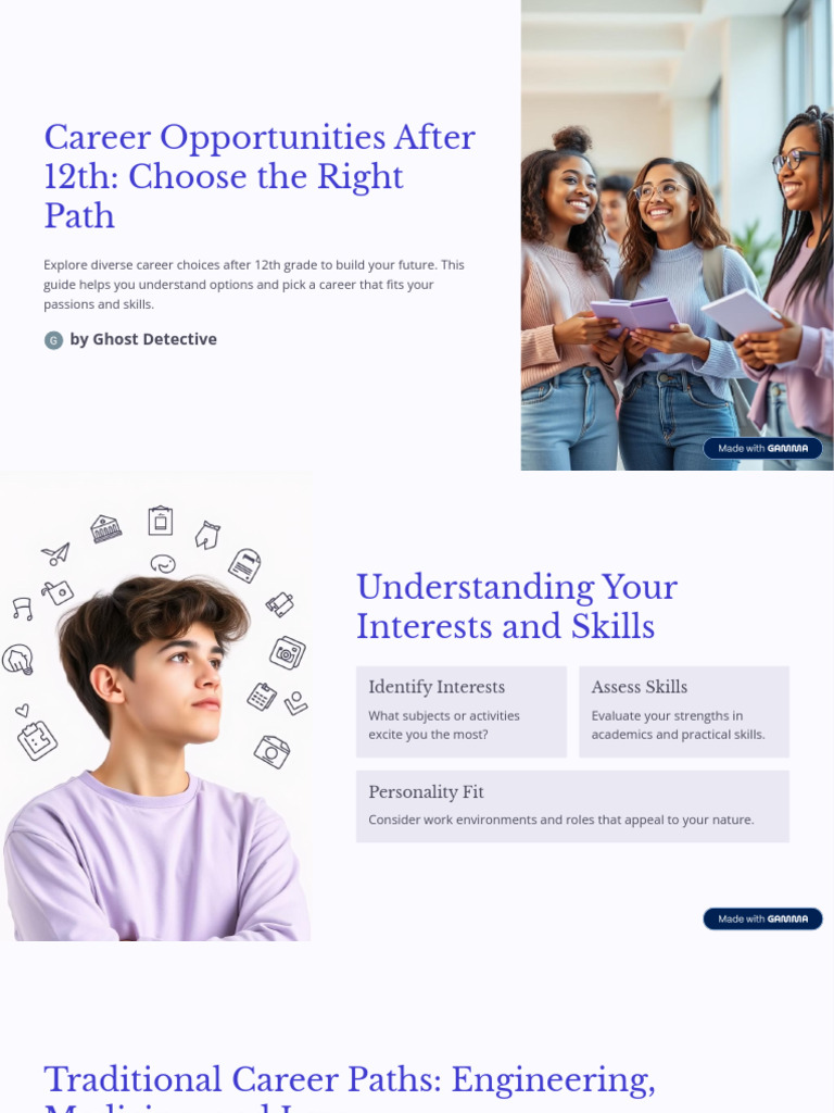 Career Paths After 12th Grade Explained | PDF | Cost Of Living ...