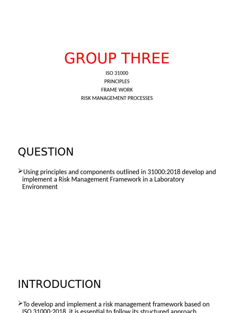 Group 3-Risk Management | PDF | Risk | Risk Management