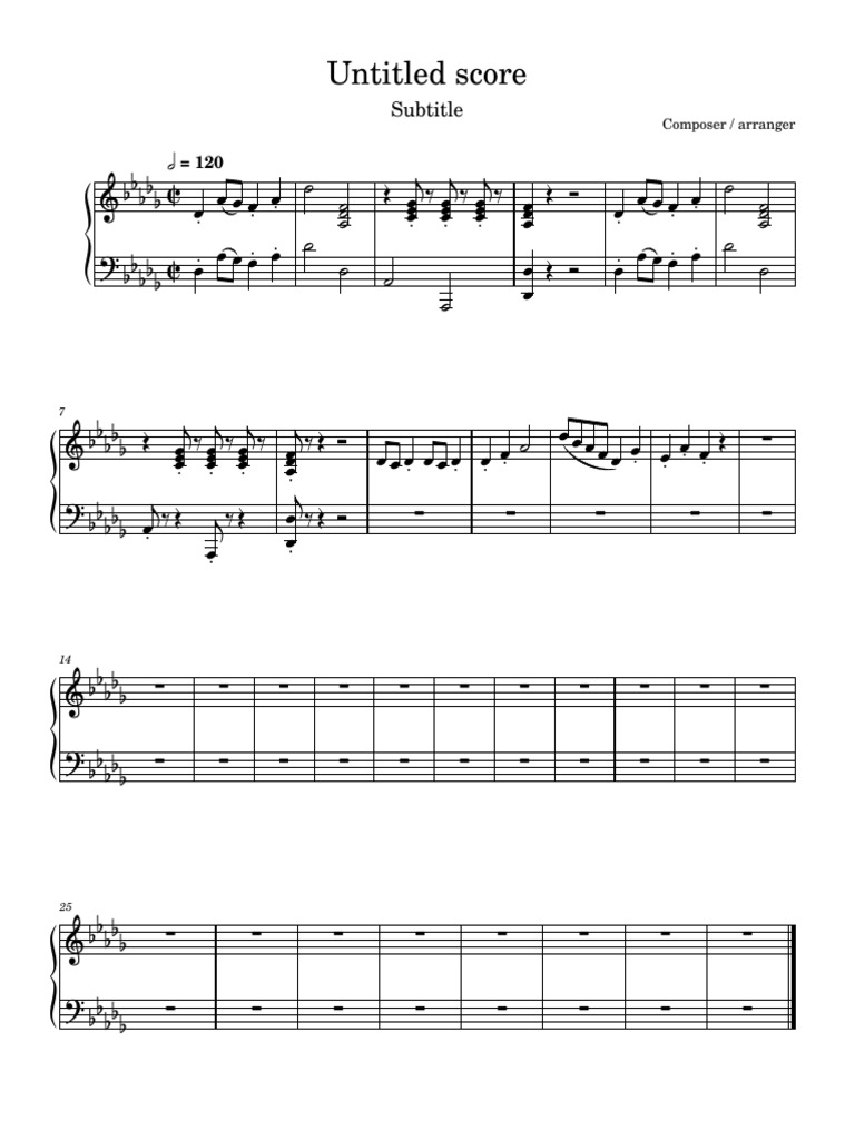 Composer Arranger Score Overview | PDF