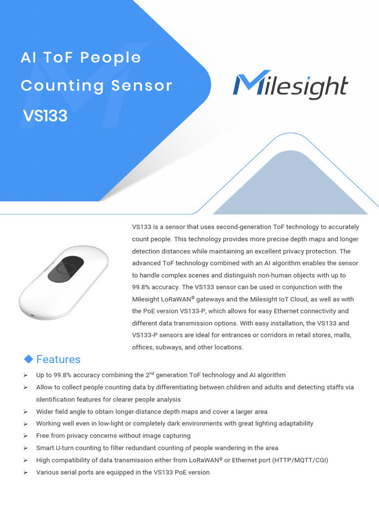 Datasheet People Counting System | PDF | Computer Engineering | Computing