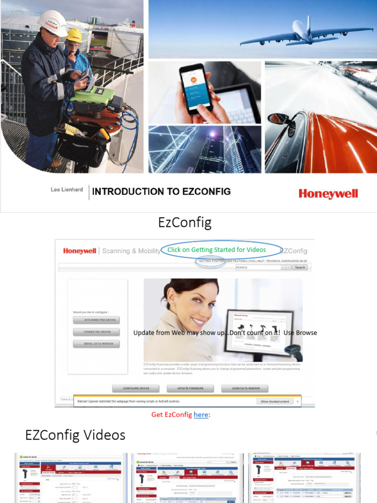 Honeywell EzConfig User Guide | PDF | Cursor (User Interface) | Image ...