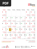 Kalender Digital Bank Sinarmas 2025 | PDF