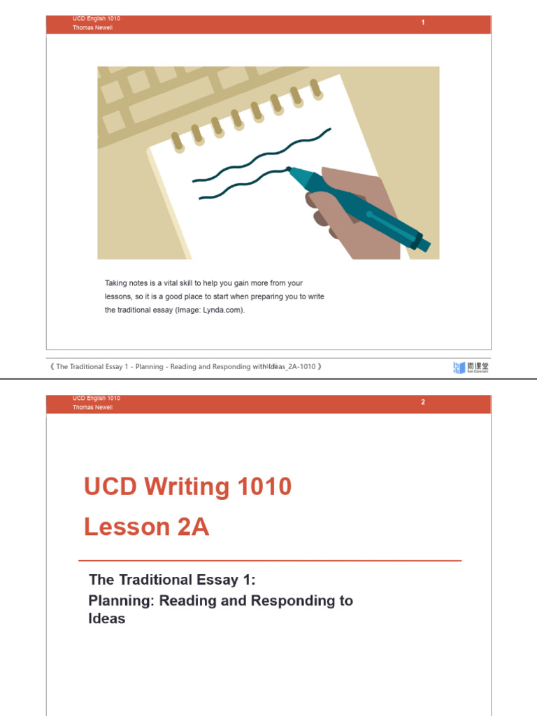 Traditional Essay Planning Guide | PDF