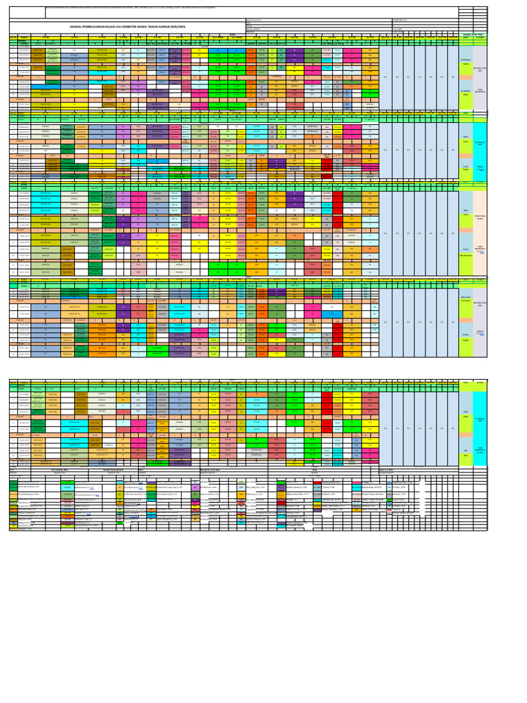 Roster Ganjil 2025-2026 Revisi 100 | PDF