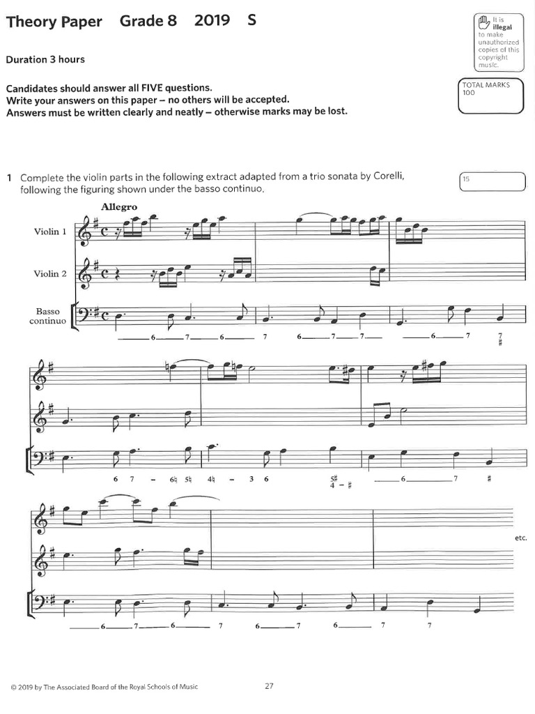 2019 Grade 8 Paper S | PDF