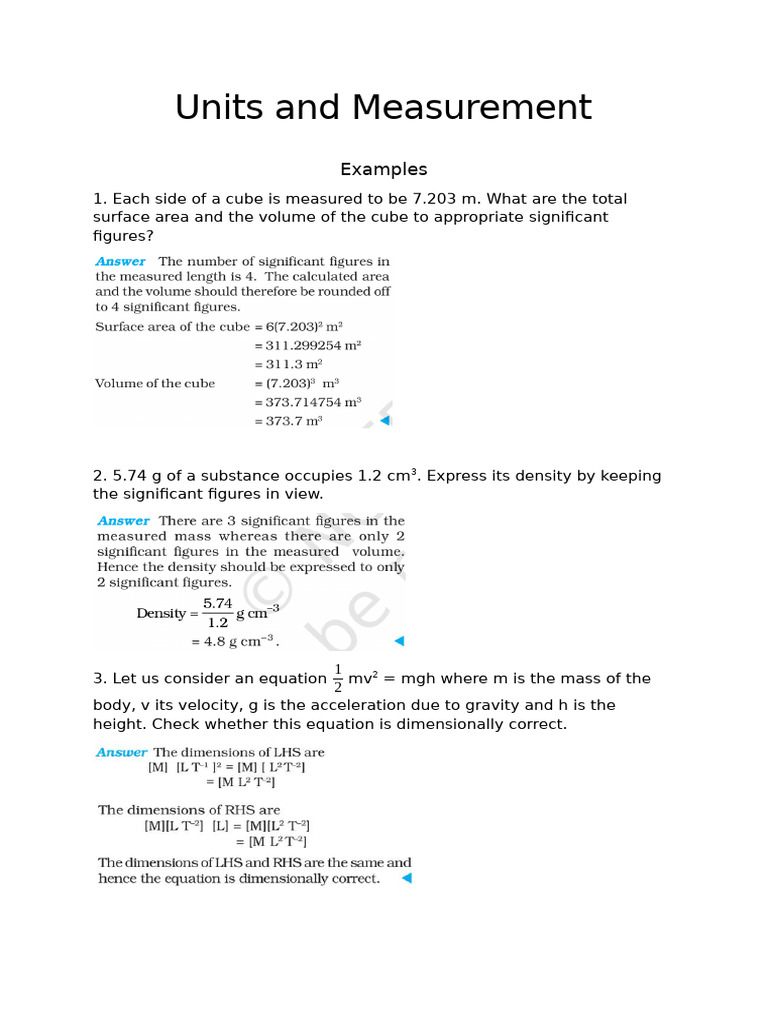 Mass Measurement Using a Grocer's Balance | PDF | Mass | Density