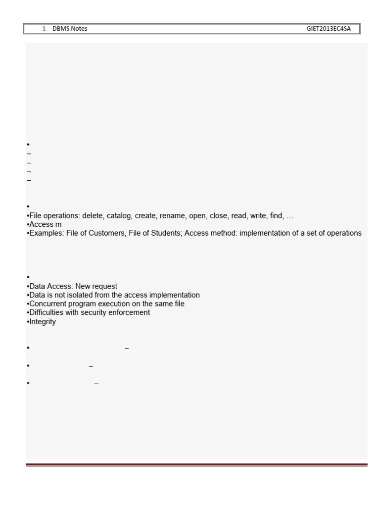 Ilide - Info Dbms Notes PR | PDF | Databases | Data Type