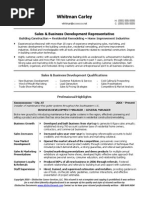 Former Biz Owner Resume Sample