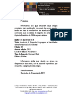 Anais do V Simpósio - ISBN
